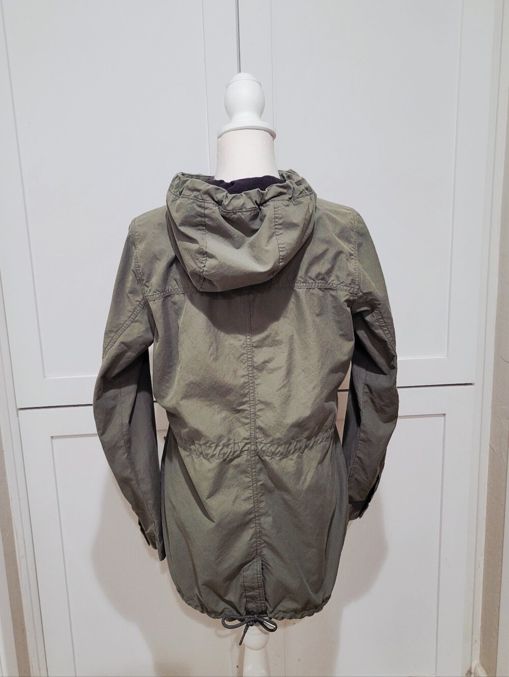 Columbia Olive Green Hooded Lightweight Utility Jacket Women’s Medium - Picture 5 of 9